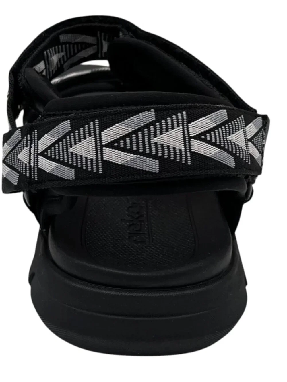 Rieker Men's Cesar 02 Sport Adjustable Walking Sandals Size 10/EU 43 Black/Grey
